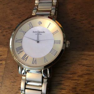 Kate Spade Live Colorfully Gold Tone Mother of Pearl Watch